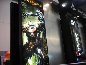 The banner at the sony booth