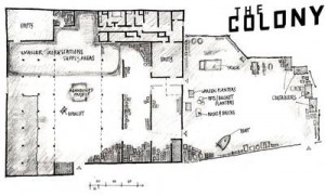 The Colony Warehouse Map