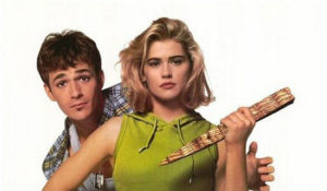 Kristy Swanson & Luke Perry in "Buffy the Vampire Slayer" movie