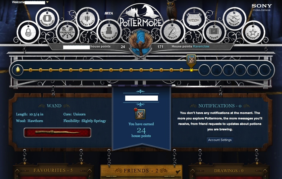 A Look Inside Pottermore: First Impressions