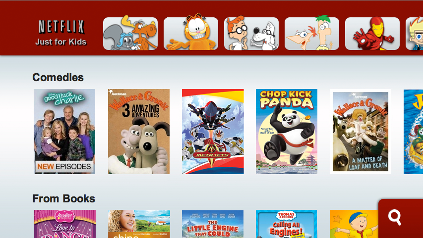 Netflix Just For Kids on Wii