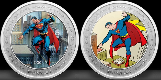 Superman Through The Ages Lenticular coin view 1