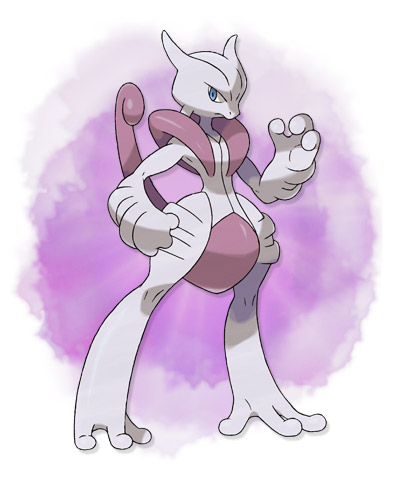 Here are Pokemon X/Y's evolved starters, and Mewtwo's other 'Mega' form