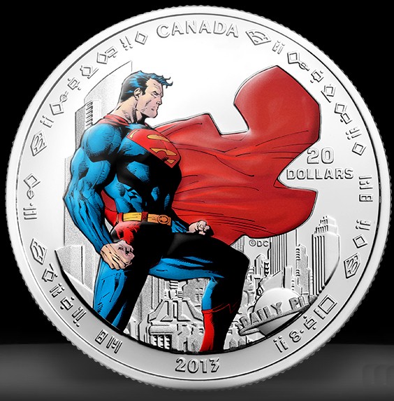 $20 Fine Silver "Man of Steel" coin