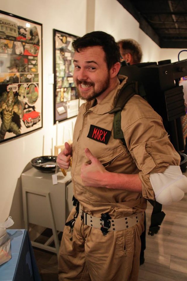 Nick as a ghostbuster
