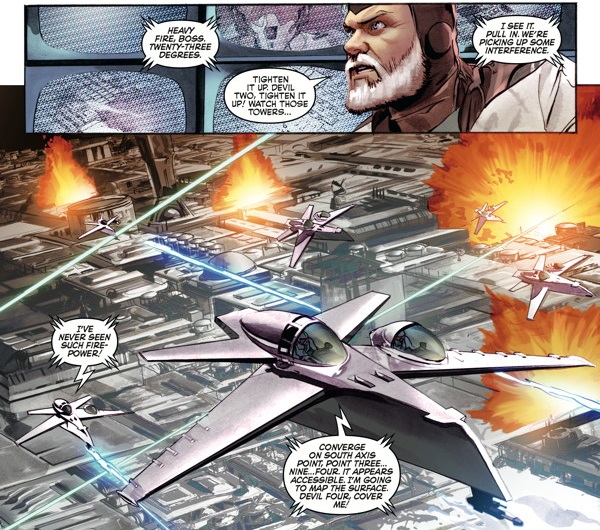 The Star Wars issue 2 - Starfighters over the Space Fortress
