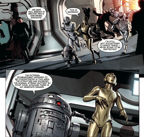 The Star Wars Issue 2, Appearance of the droids