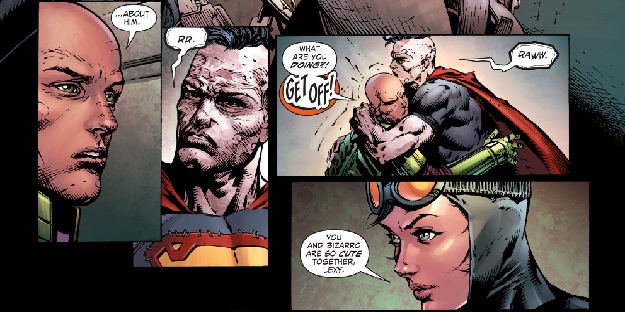 Panels from the finale of Forever Evil (issue #7)