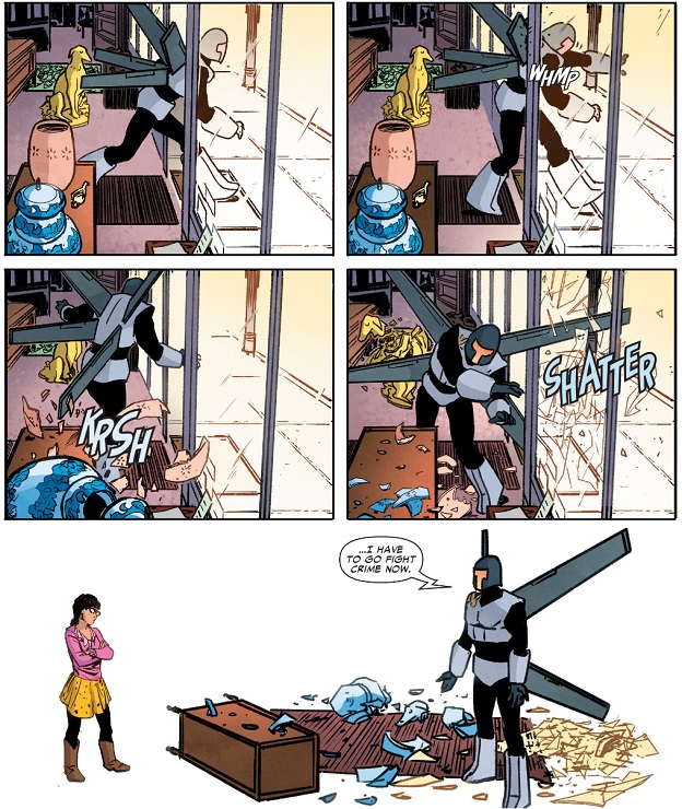The Superior Foes of Spider-Man #13 - five and three panels