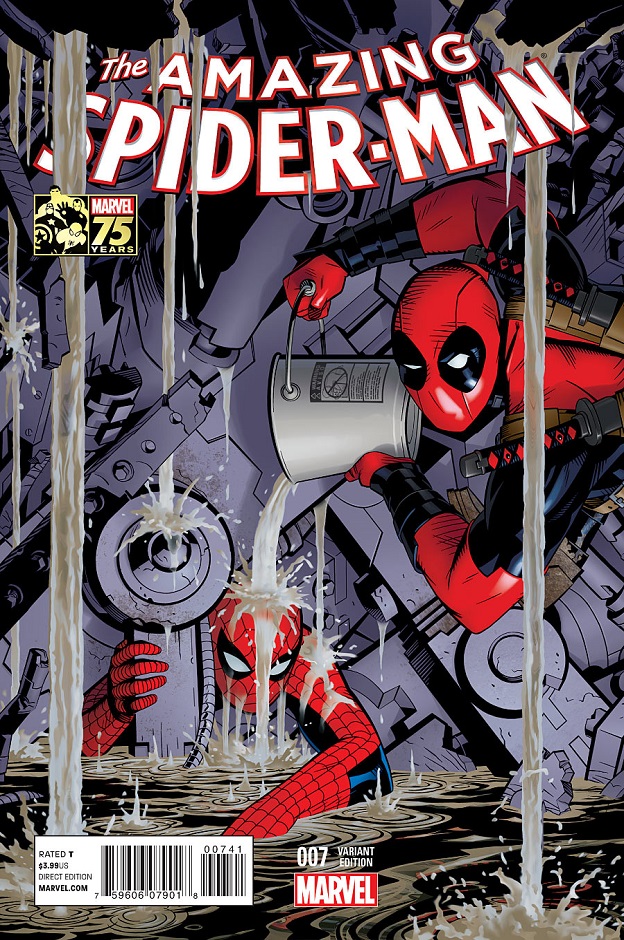 Five and Three - The Amazing Spider-Man #7 Deadpool Variant