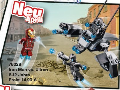 LEGO set including Iron Man and Ultron