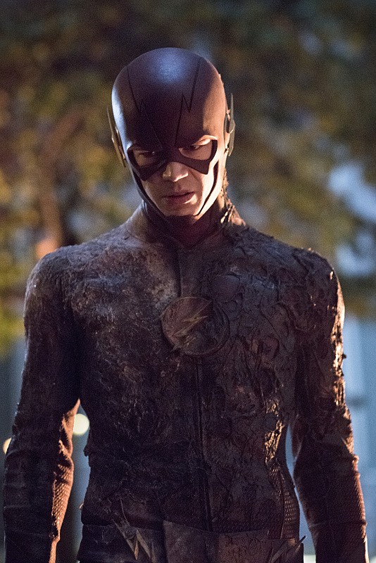 The Flash in a Burned Suit