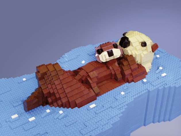Sea Otter Mum & Pup