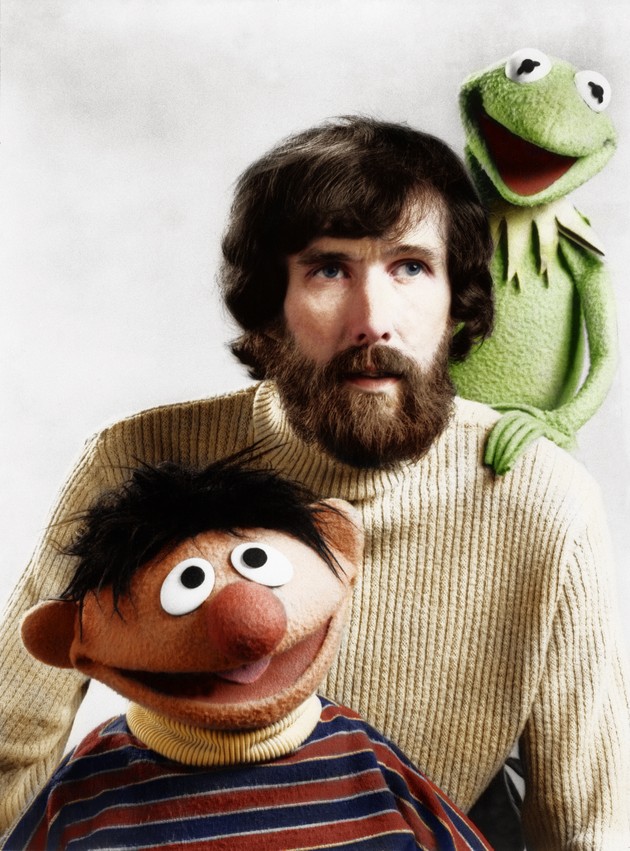 Jim Henson with Ernie and Kermit the Frog