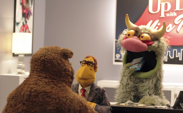 Bobo, Muppet Newsman, and Carl