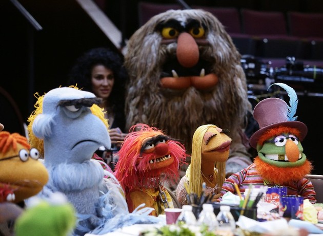 The Muppets at the writer's table