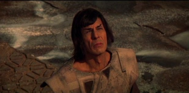 Unkempt Spock on Vulcan