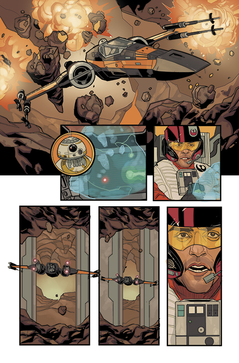 Poe Dameron #1 page sample