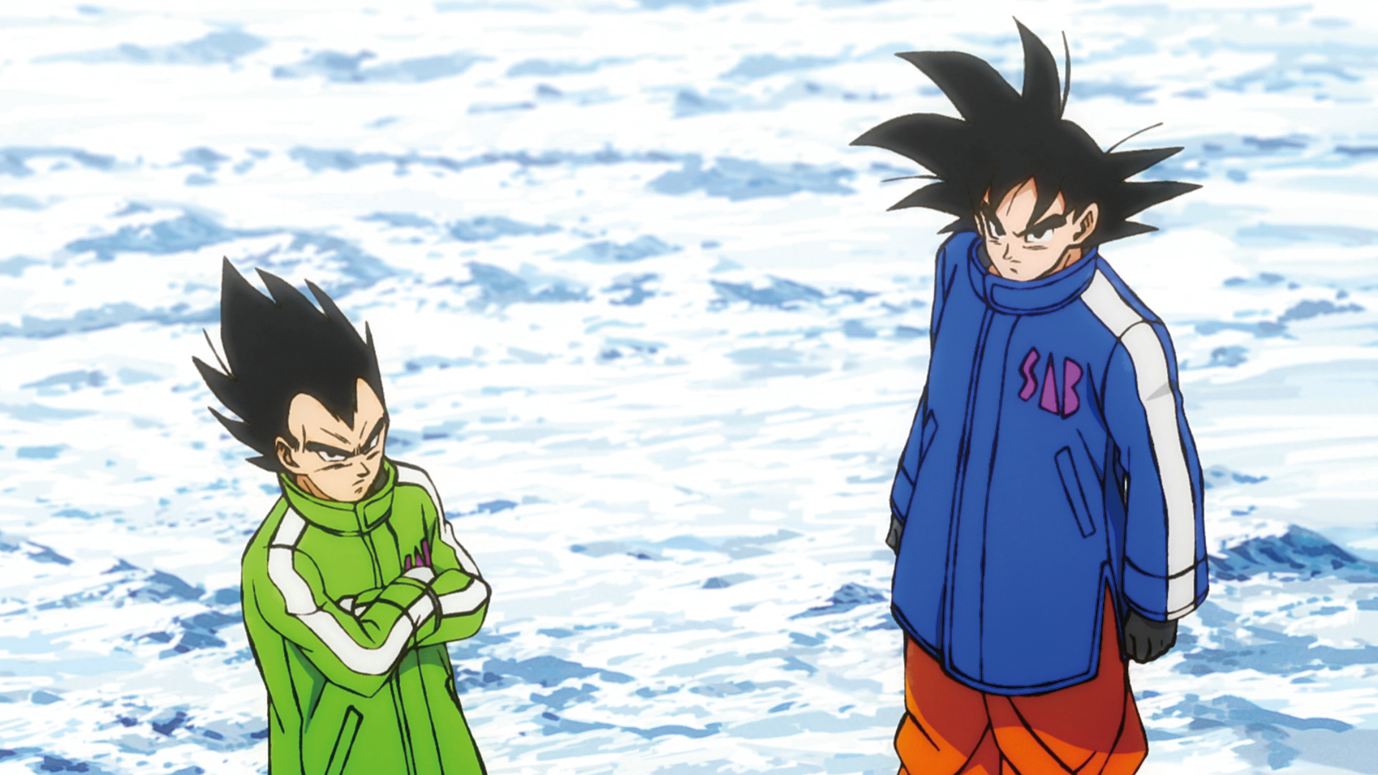 Funimation | Goku and Vegeta in winter clothes